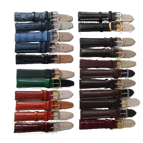 Bracelet montre en cuir